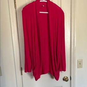 Pixley Vibrant Pink Open Front Cardigan